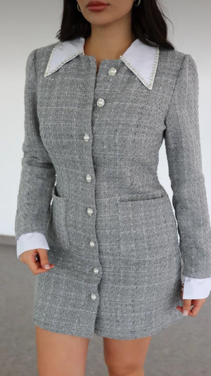 Robe en tweed